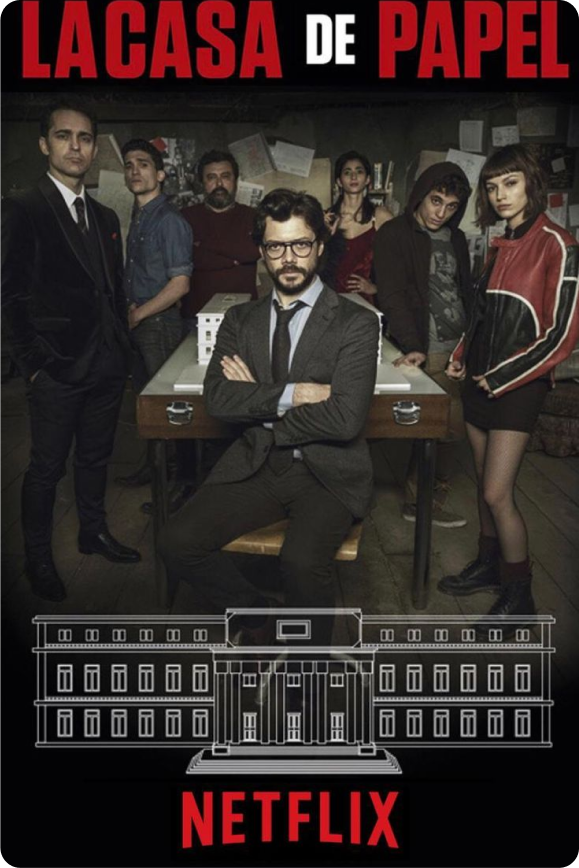 Póster de la serie 'La casa de papel' (Money Heist), dirigida por Alejandro Bazzano